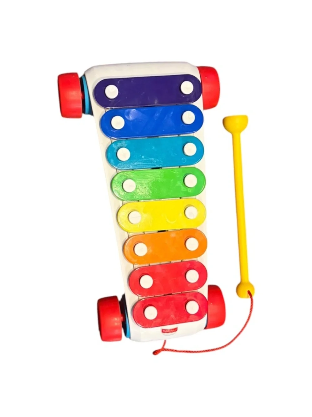 Fisher-Price Classic Pull Along Xylophone Toy w/ Mallet Rainbow Musical